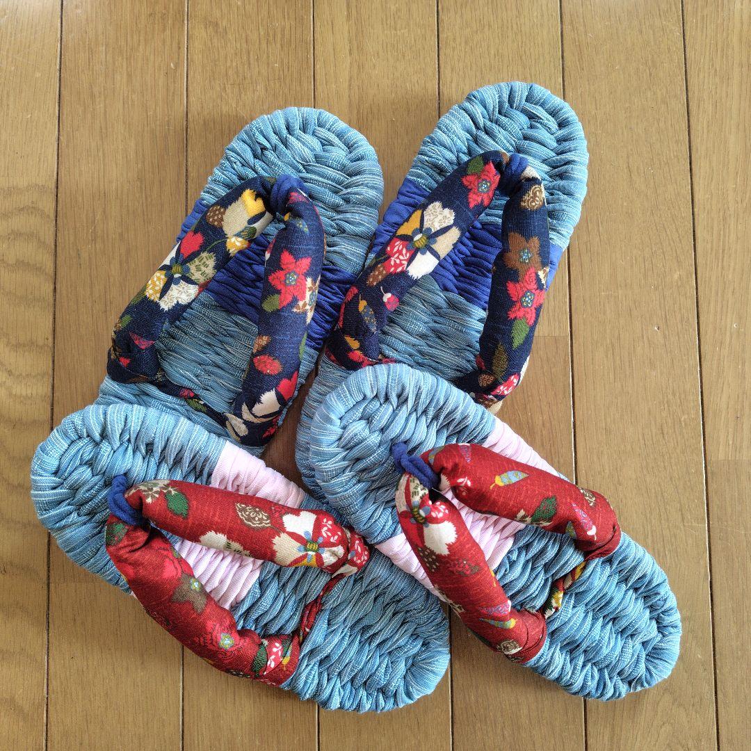 素敵に布草履　めり