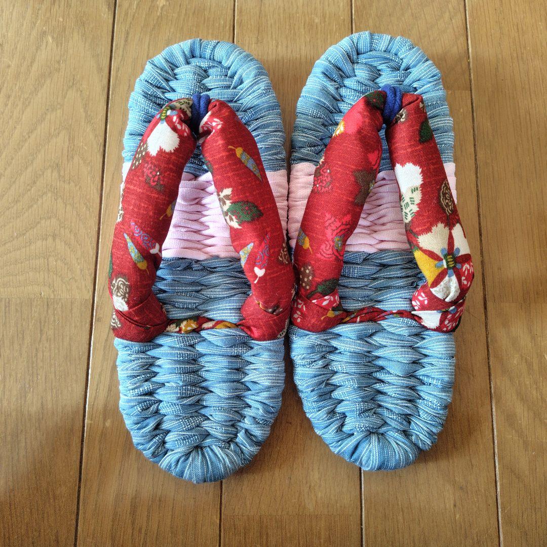 素敵に布草履　めり