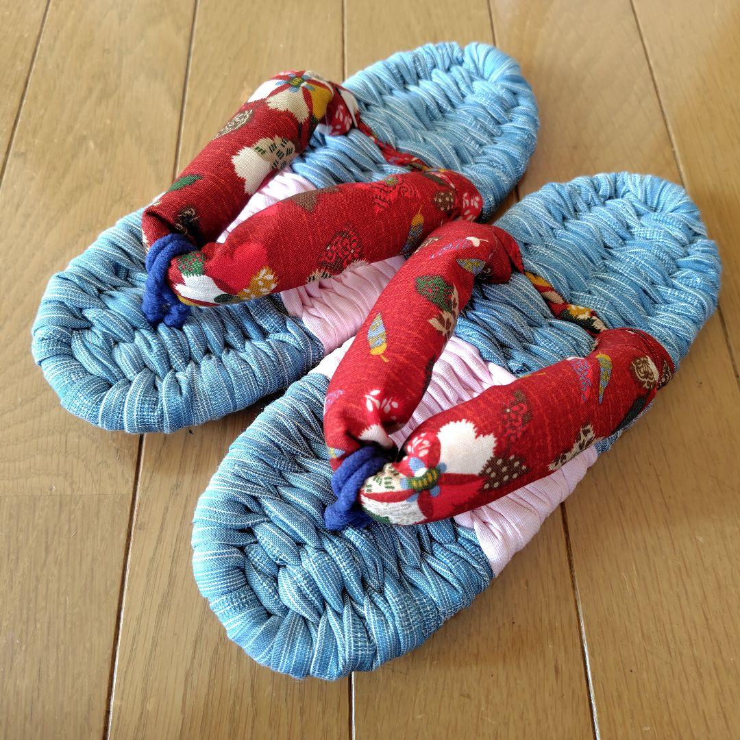 素敵に布草履　めり