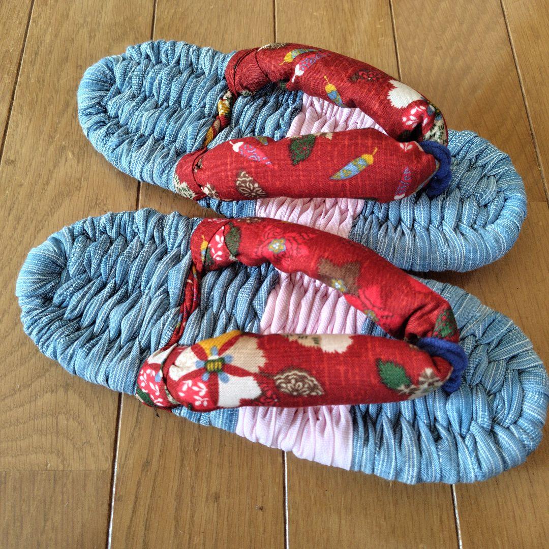 素敵に布草履　めり