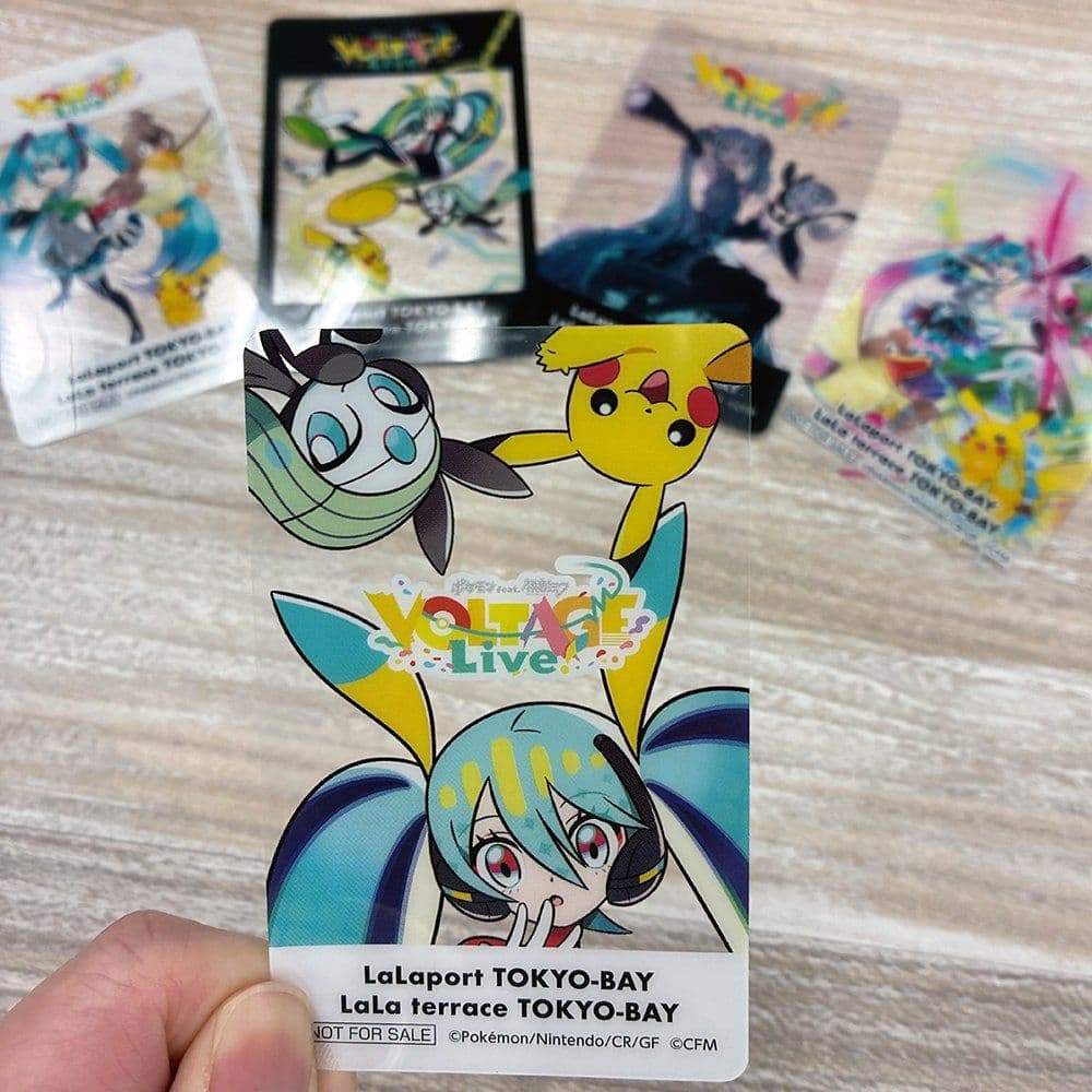 ポケモン 初音ミク ポケミクライブ ららぽーと特典 クリアカード 全5種 15枚