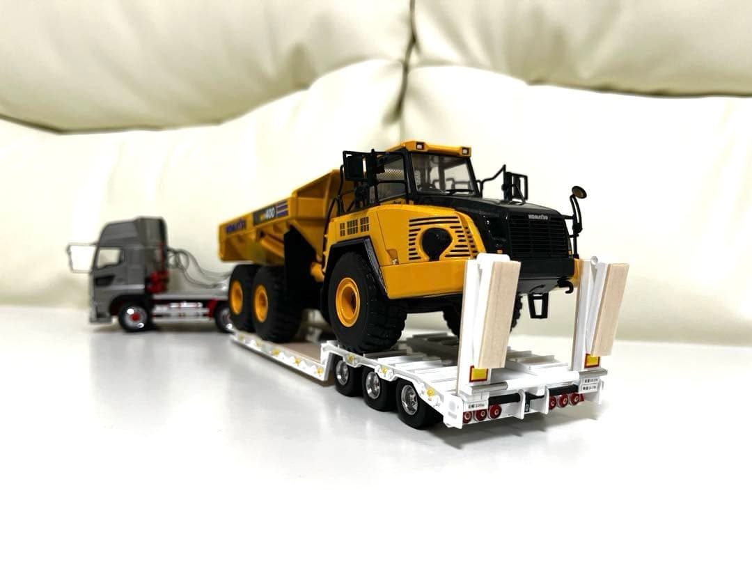 1/50 3軸低床トレーラー自動あゆみ　ケンクラフト プロフィア 用　重機　建機