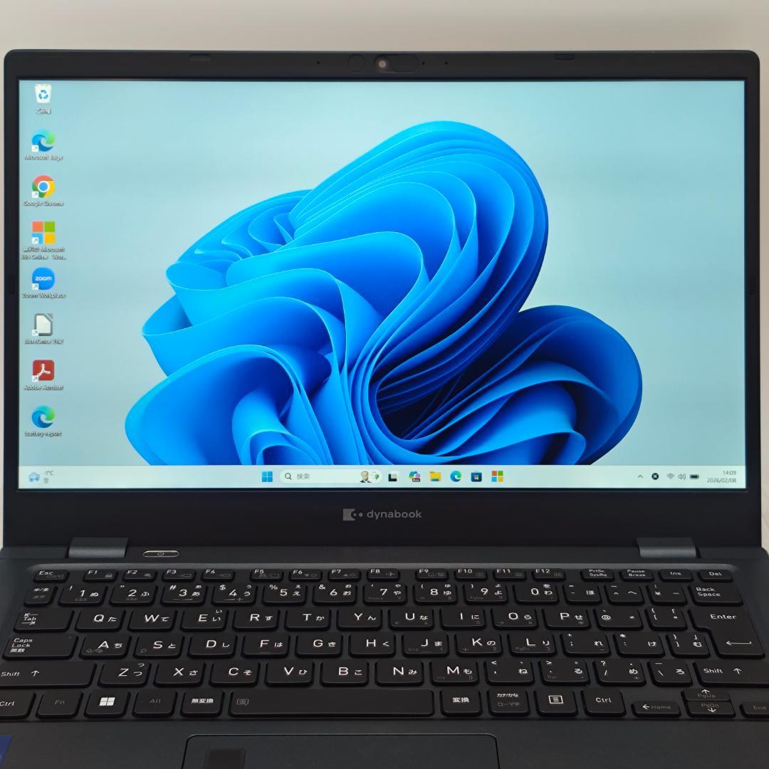 【整備済】新品バッテリ☆dynabook G83/LW 16/512G第13世代