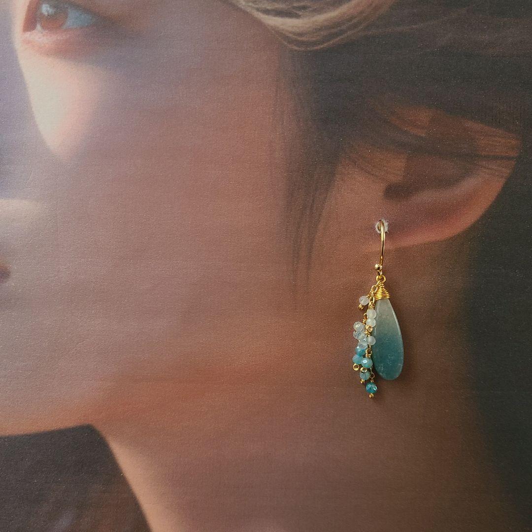 【kaya】【0912】ピアス トロレアイト※高品質 おまとめ2点