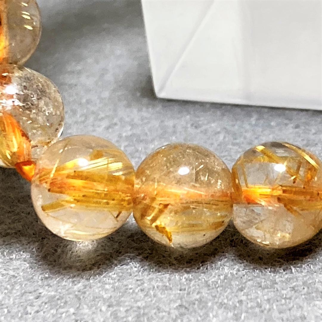 きりよく割引きです！【成功の鍵】ルチルクォーツ 天然石 ブレスレット