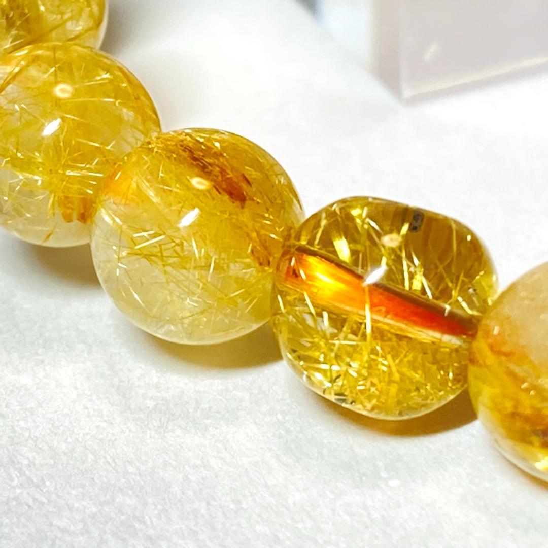 きりよく割引きです！【成功の鍵】ルチルクォーツ 天然石 ブレスレット