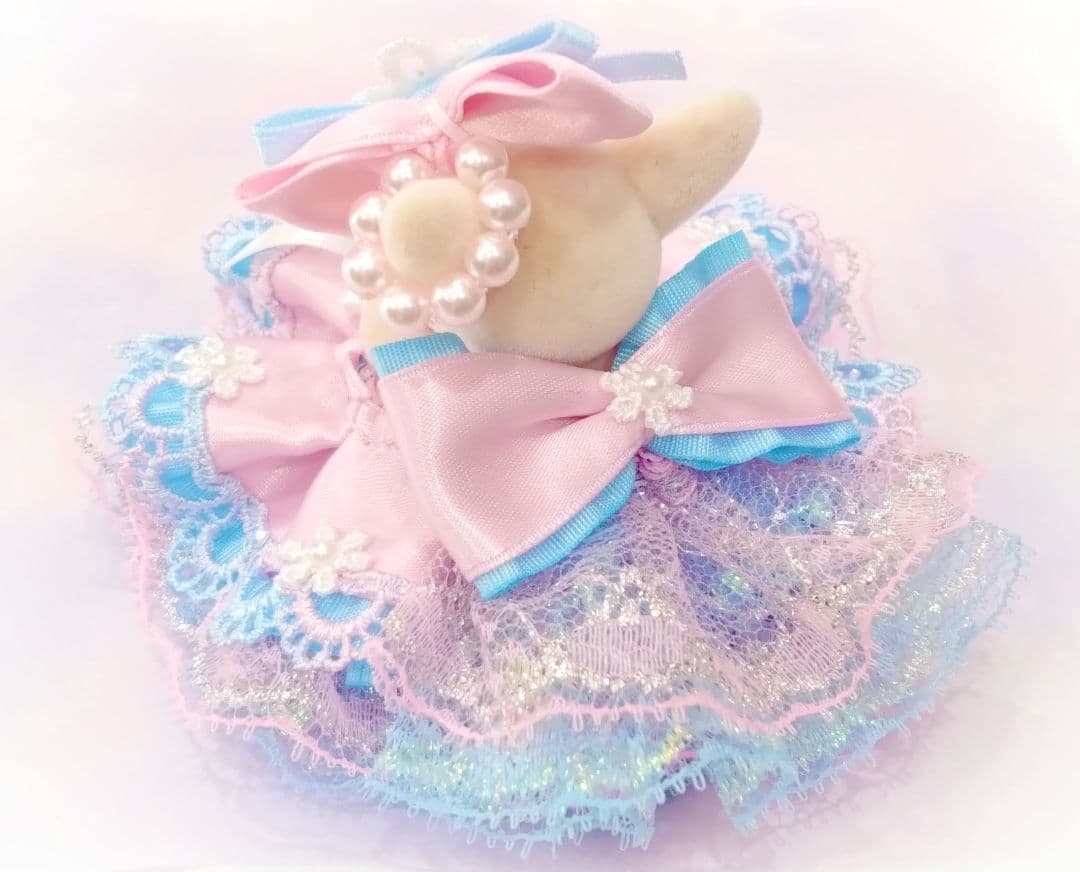 【さらママ】ドール　赤ちゃん　ドレス　ピンク　水色　水瓶座　2月　星座