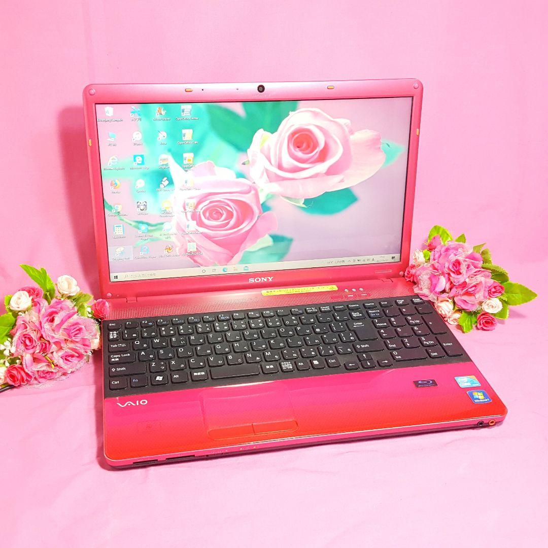 Wins11★新SSD256GB★新マウス付き★ピンクSONY★VAIO