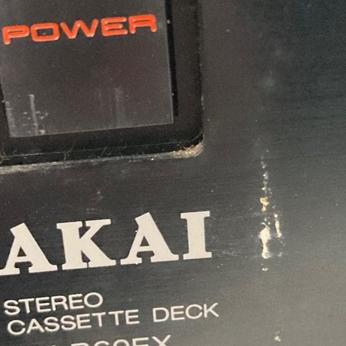 AKAI アカイ　カセットデッキ　GX-R60EX　1987年製　ブラック