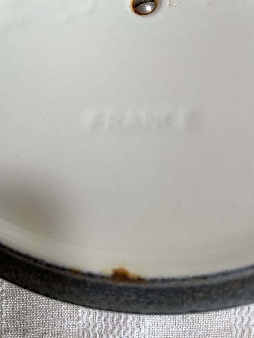 ル・クルーゼ 20cm ココット 白 両手鍋 箱付