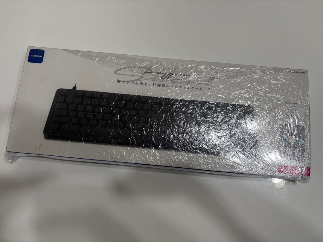 エレコム キーボード Leggero 静音 有線 赤軸 TK-MC50UKPBK