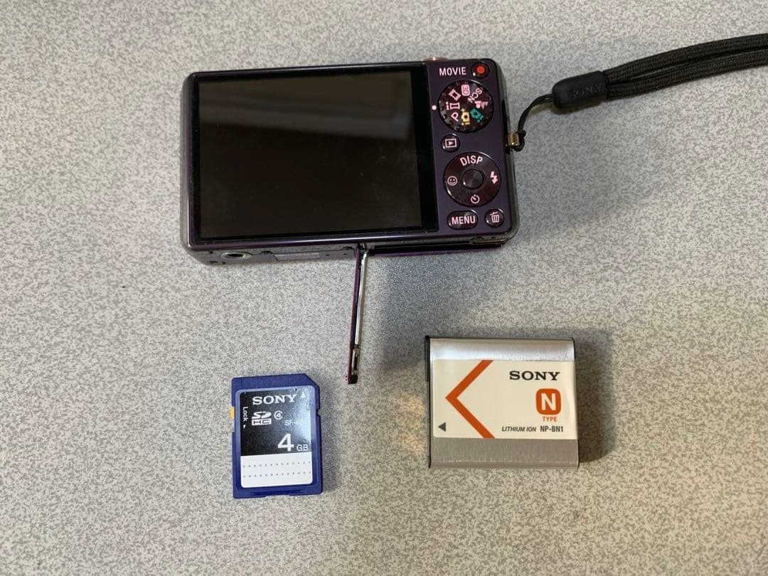 SONY サイバーショット パープルピンク デジカメ　DCS-WX5