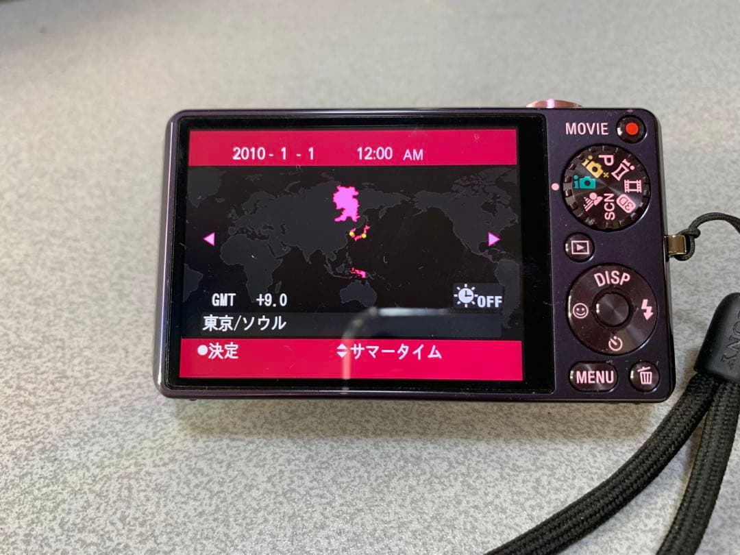 SONY サイバーショット パープルピンク デジカメ　DCS-WX5