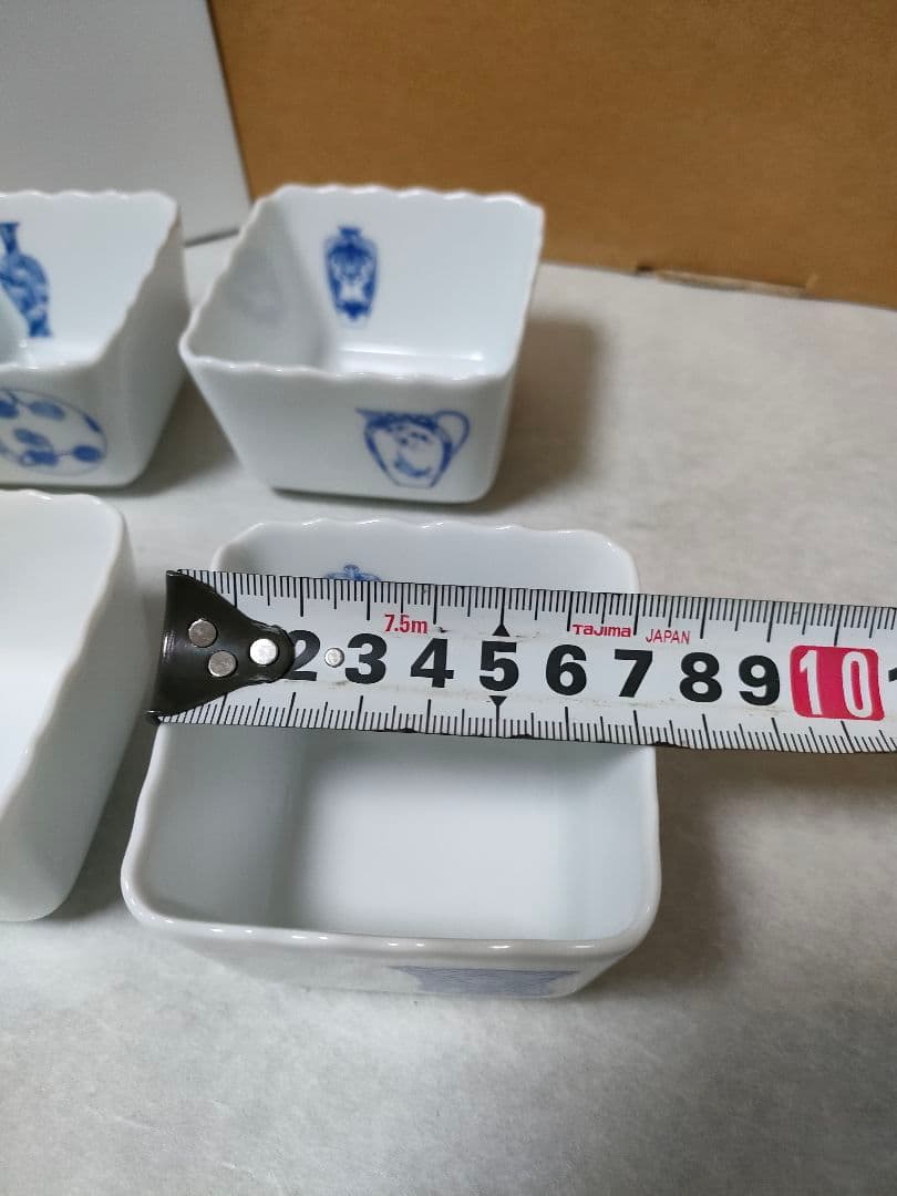 深川製磁　ブルーチャイナ　小鉢５個セット　美品