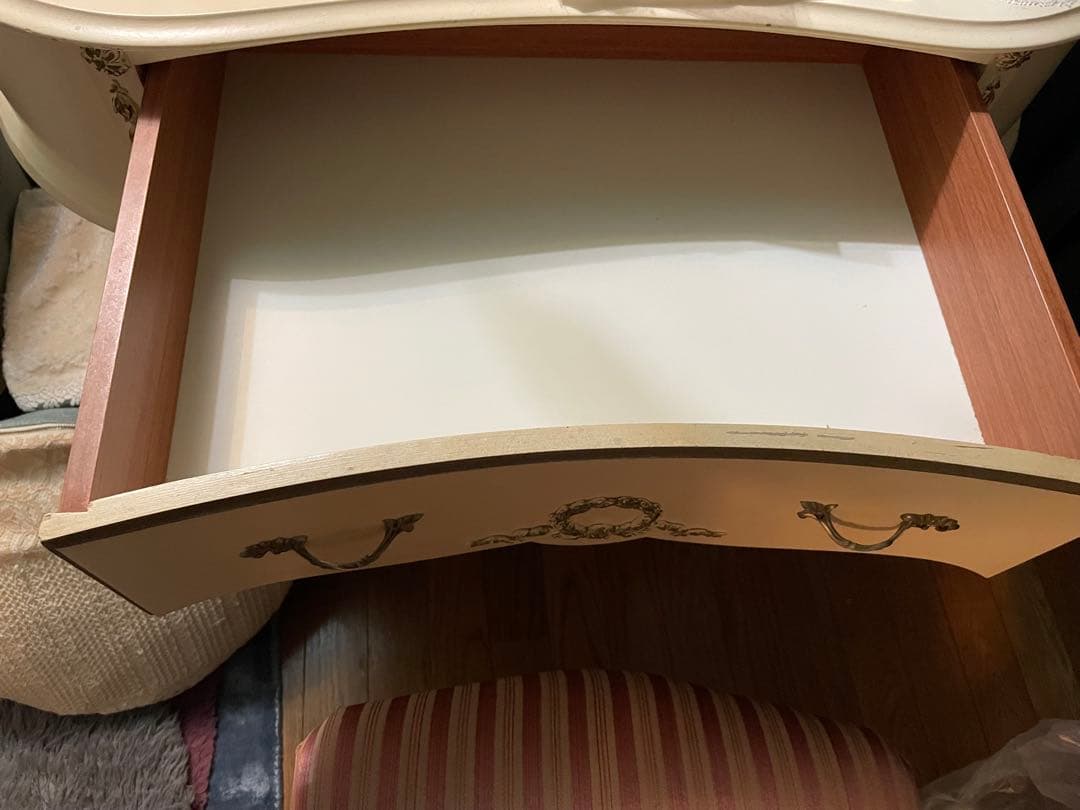 アンティーク　ドレッサー　三面鏡　フランス　送料込み