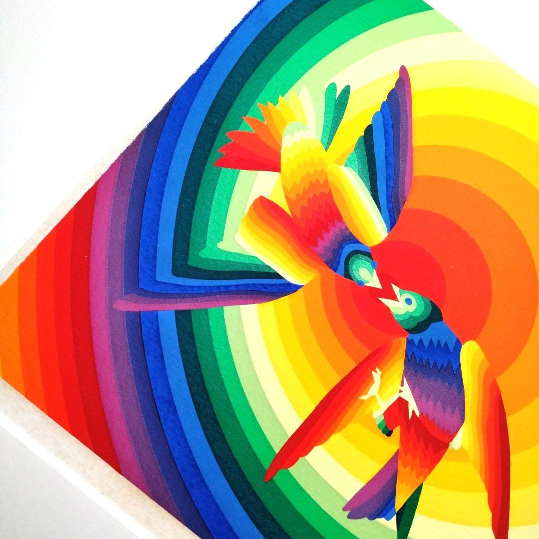 ☆ 靉嘔 シルクスクリーン 版画