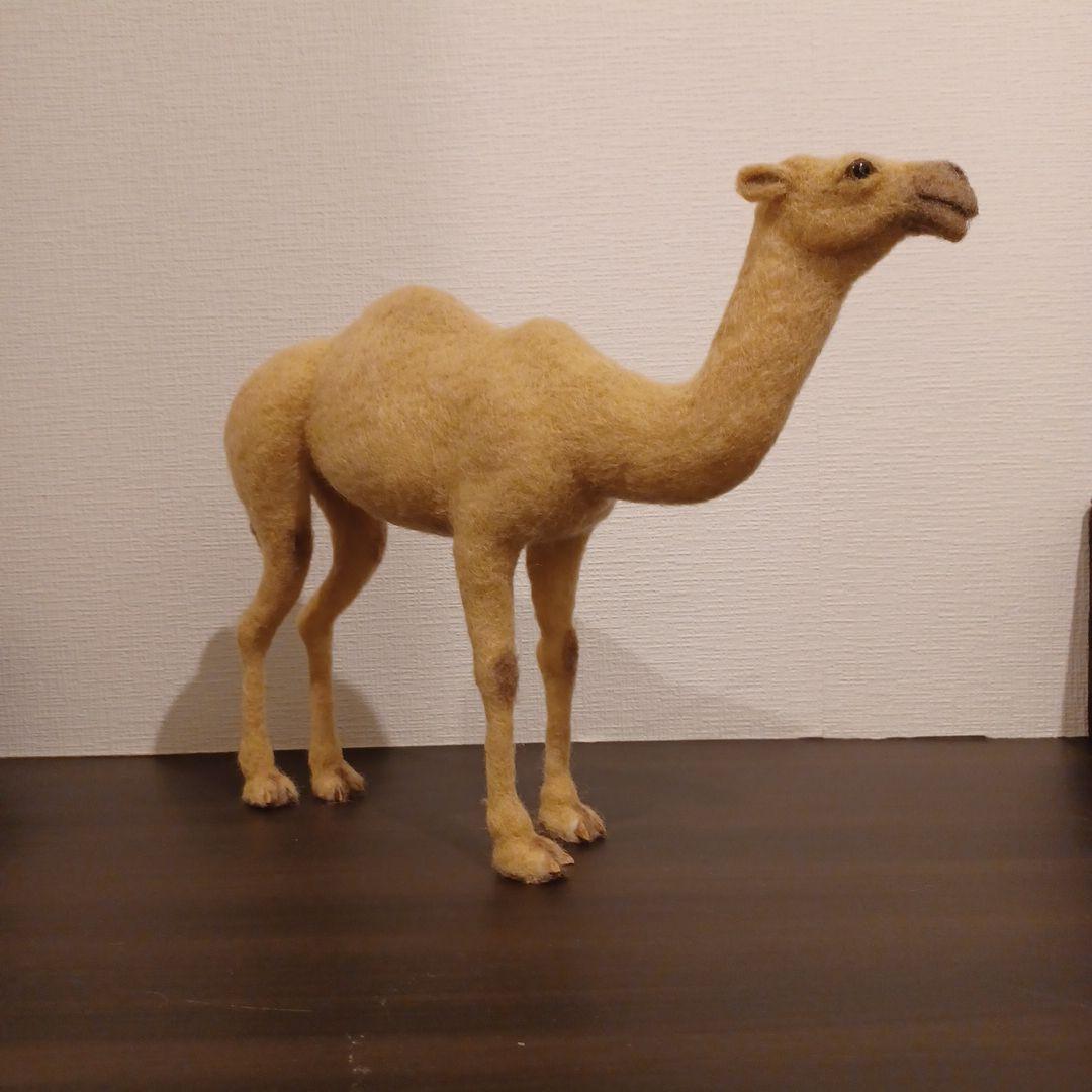 ラクダ(羊毛フェルト)キャメル