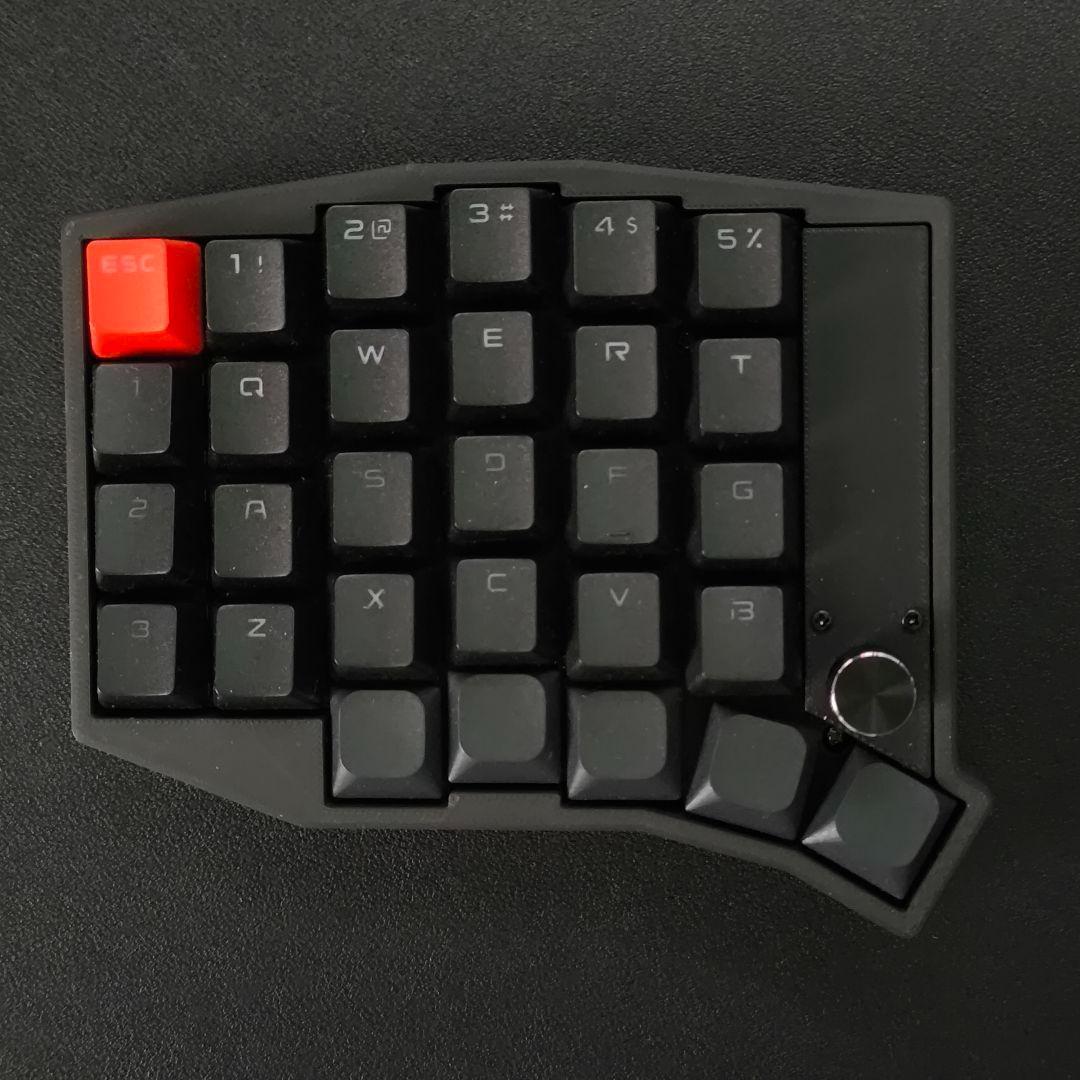 【完成品】Bluetooth 64キー自作キーボード 親指ロープロファイル 印字
