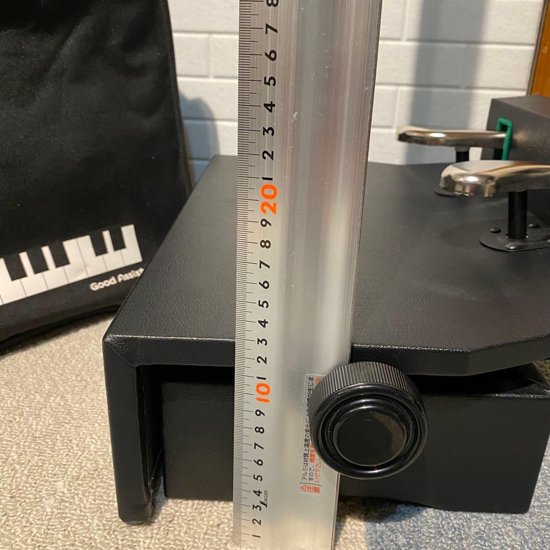 最新型♡ AX-100α ピアノ柄のかわいいバック付き　吉澤　補助ペダル　足台