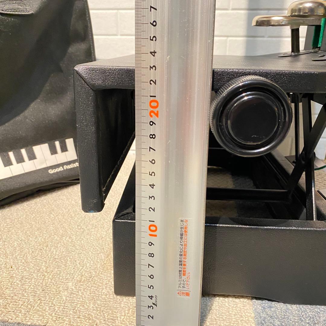 最新型♡ AX-100α ピアノ柄のかわいいバック付き　吉澤　補助ペダル　足台