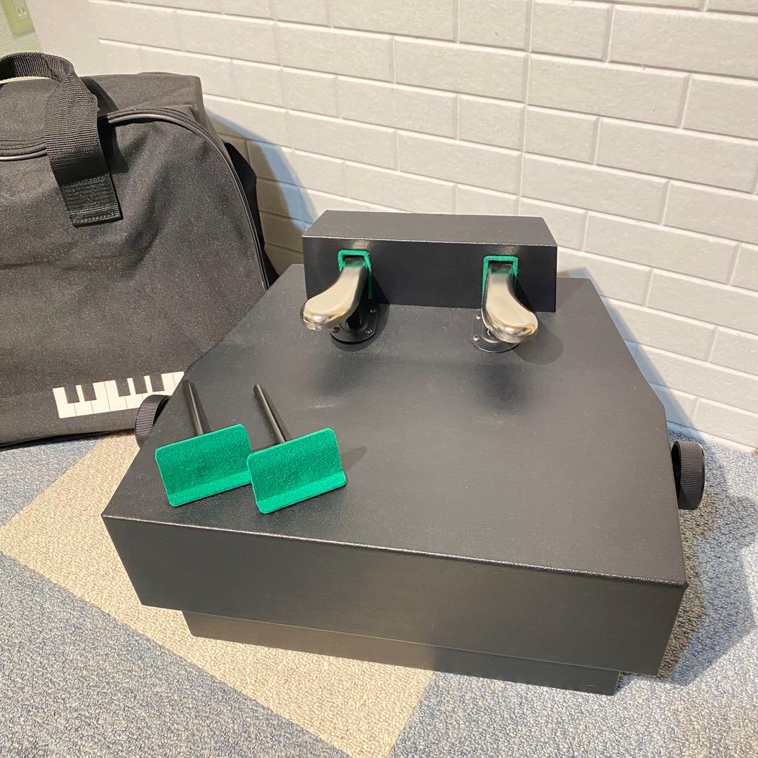 最新型♡ AX-100α ピアノ柄のかわいいバック付き　吉澤　補助ペダル　足台