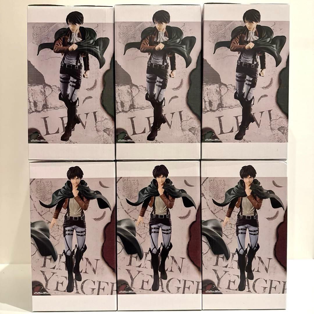 進撃の巨人　フィギュア　grandista エレン　リヴァイ　×6体