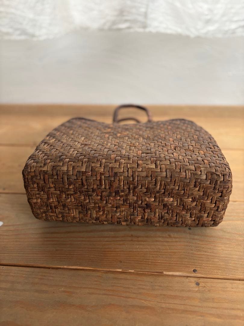 山葡萄のかごバック　古道具