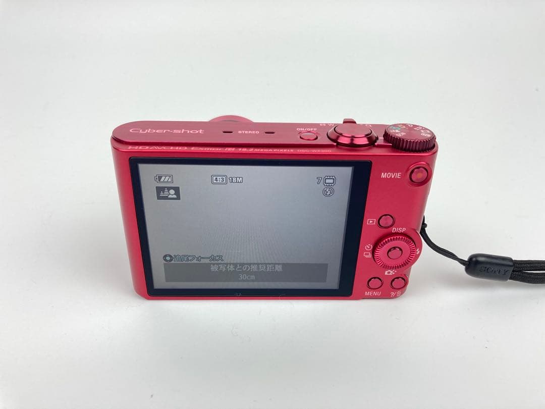 【極美品】SONY Cyber-shot WX300レッド コンデジ