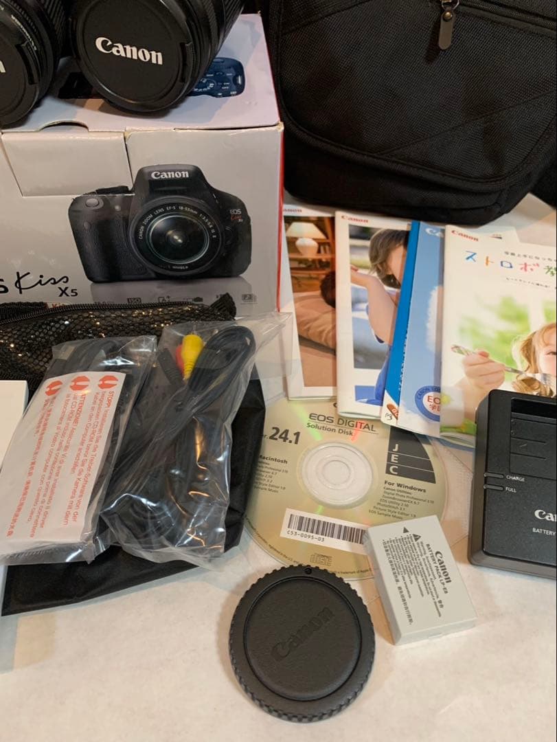 デジタルカメラ Canon EOS Kiss X5 EF-S 18-55 55-250