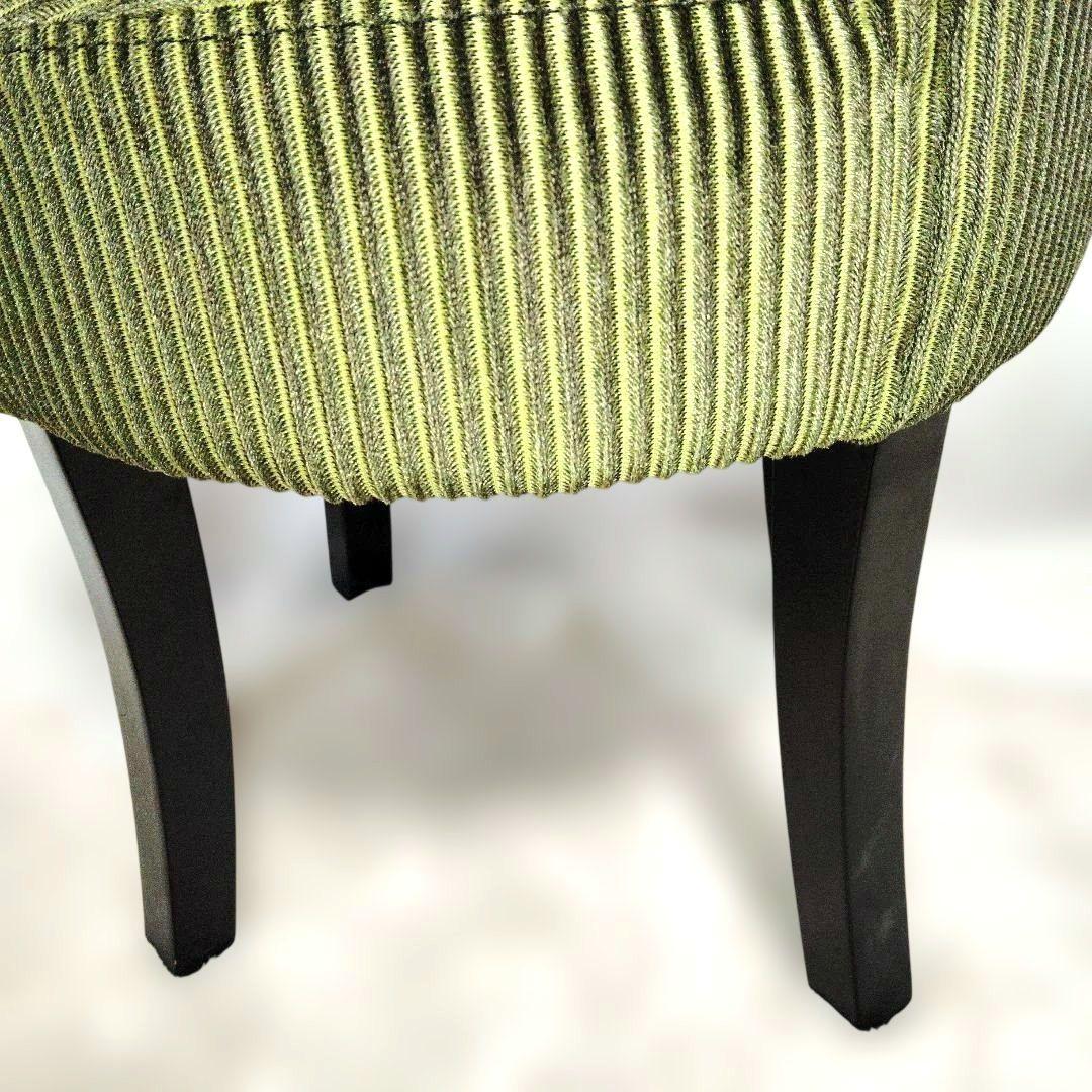 オットマン スツール 椅子 チェア グリーン お洒落 ロココ