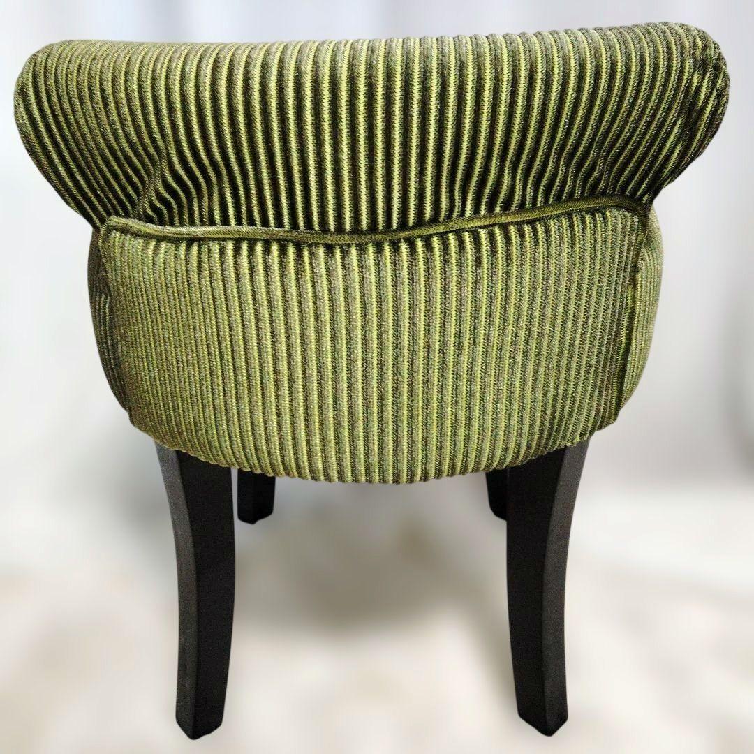 オットマン スツール 椅子 チェア グリーン お洒落 ロココ