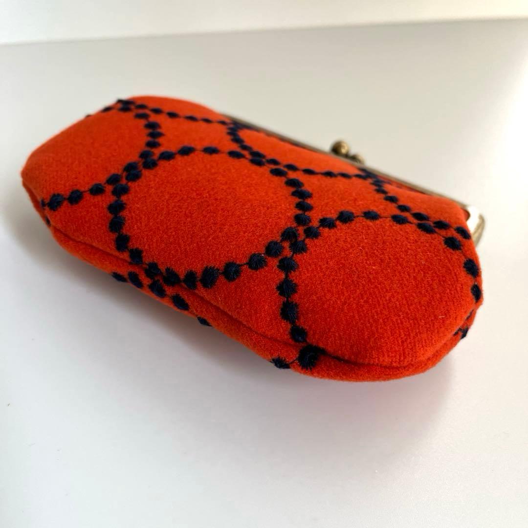 ハンドメイド　がま口親子財布　ミナペルホネンtambourine dop