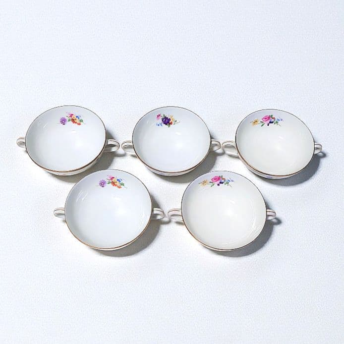 HUTSCHENREUTHER スープカップ ドイツ製 5個 美品 骨董