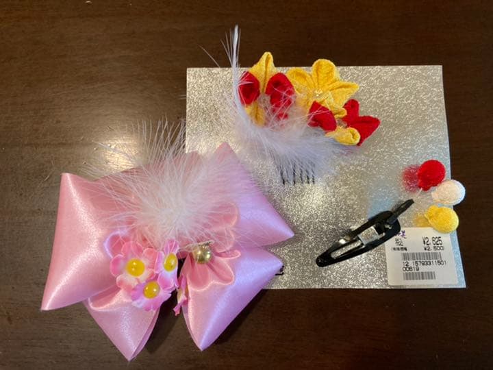 ★お値引き中★七五三 3才 着物 被布 10点セット お祝い着 髪飾り