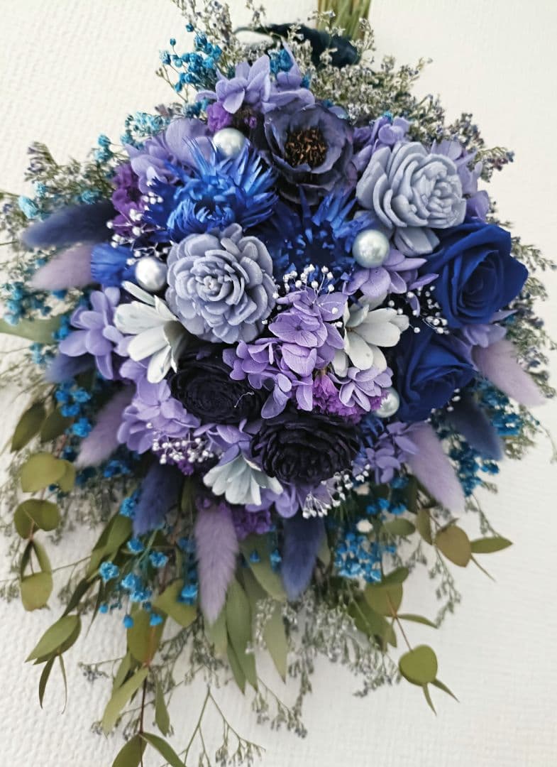 ♡Leeページ♡ウェディングブーケ&ブートニアbule×purple♡