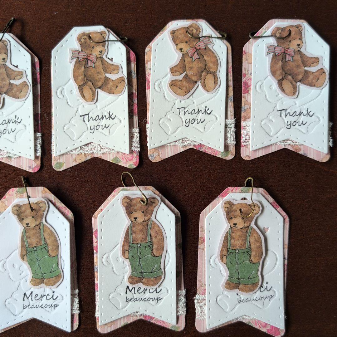 紙タグ〜くまさん　エンボス〜