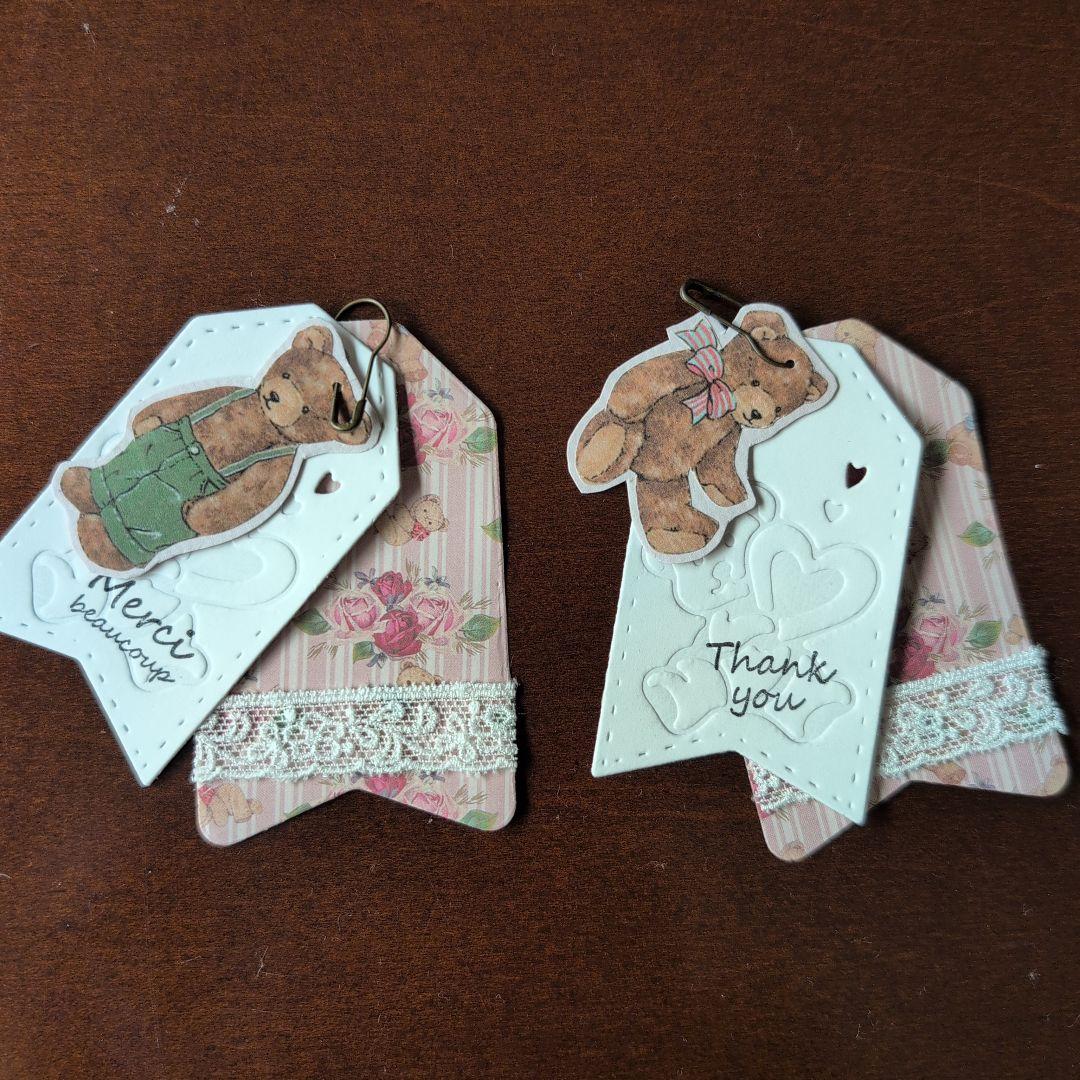 紙タグ〜くまさん　エンボス〜