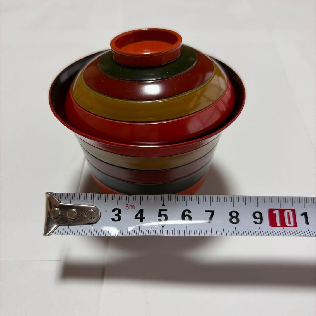 木製吸物椀7客、折敷5枚セット