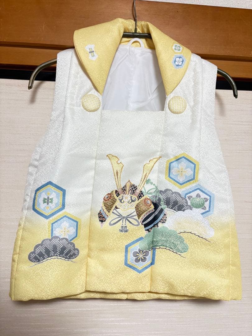 1500円値下げ！2025七五三用着物セット 黄色 花柄 室内撮影1時間のみ使用