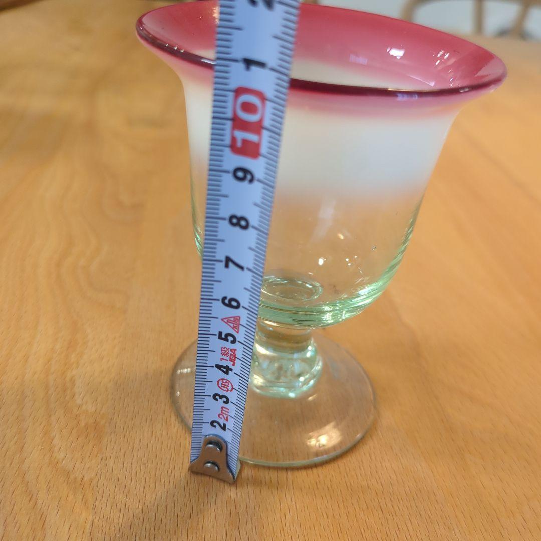 【最終価格】明治大正時代　吹きガラス　グラス　氷コップ　骨董　アンティーク