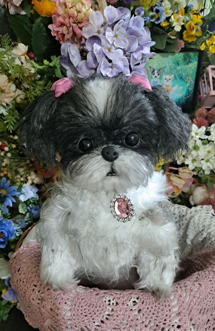 まりんぼページ♥️　シーズー　等身大　ぬいぐるみ　カズコオガワ