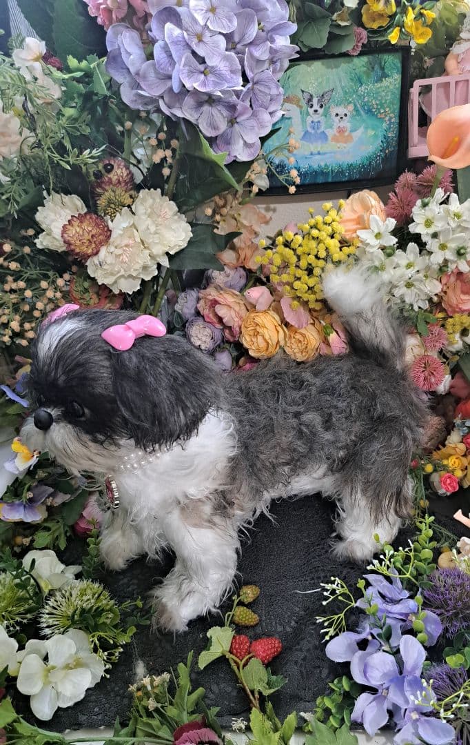 まりんぼページ♥️　シーズー　等身大　ぬいぐるみ　カズコオガワ