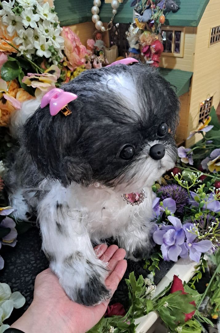 まりんぼページ♥️　シーズー　等身大　ぬいぐるみ　カズコオガワ
