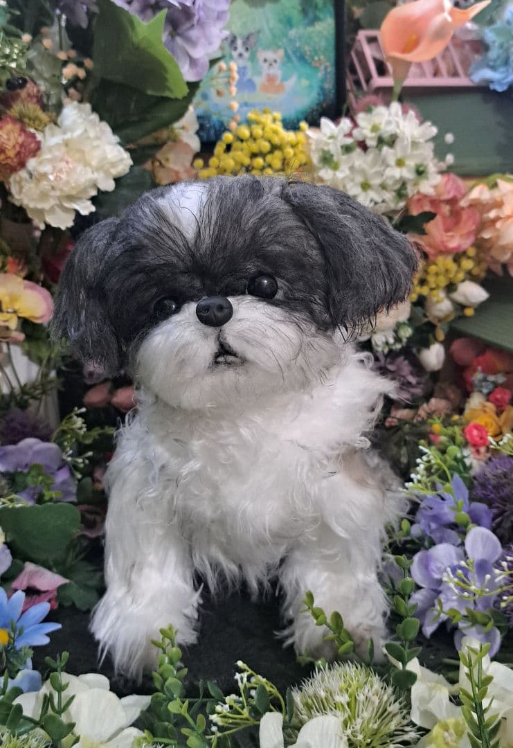 まりんぼページ♥️　シーズー　等身大　ぬいぐるみ　カズコオガワ