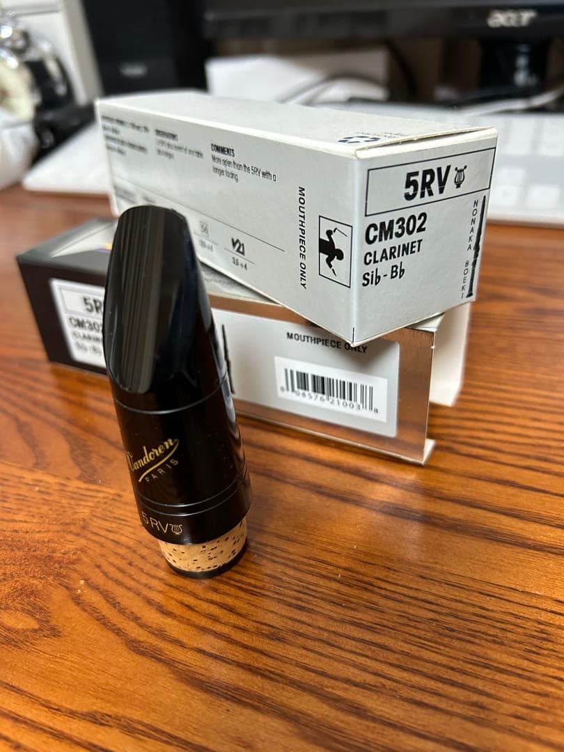 【Vandoren 5RV CM302】B♭クラリネットマウスピース バンドレン