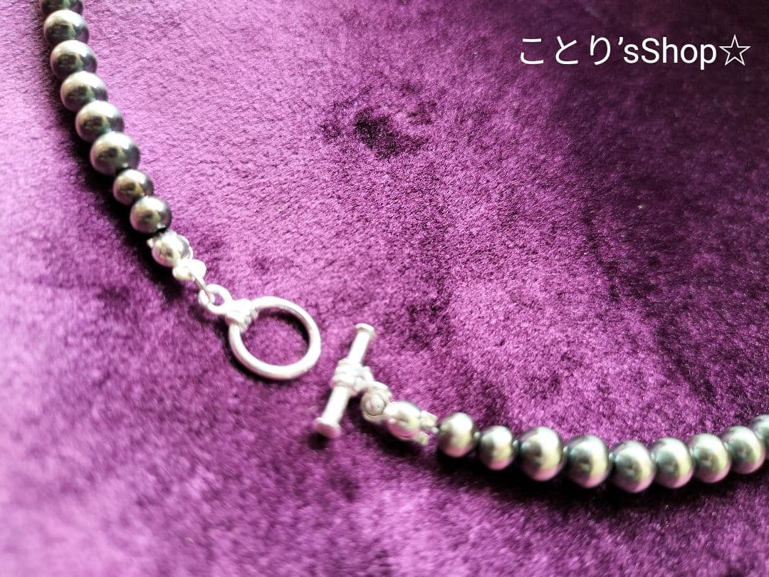 一点物「Luckyが宿る、ことりだけのナバホパール」5mm&4mm ネックレス