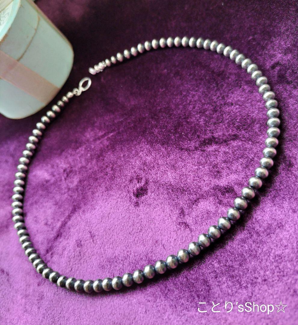 一点物「Luckyが宿る、ことりだけのナバホパール」5mm&4mm ネックレス