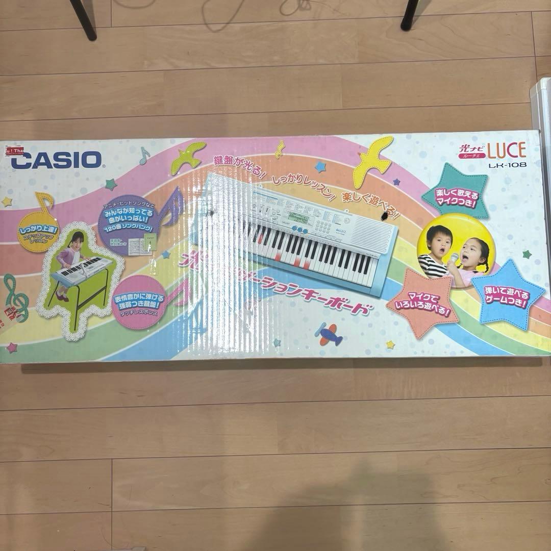 カシオ CASIO LK-108 純正品 動作確認済み 61鍵 キーボード 光