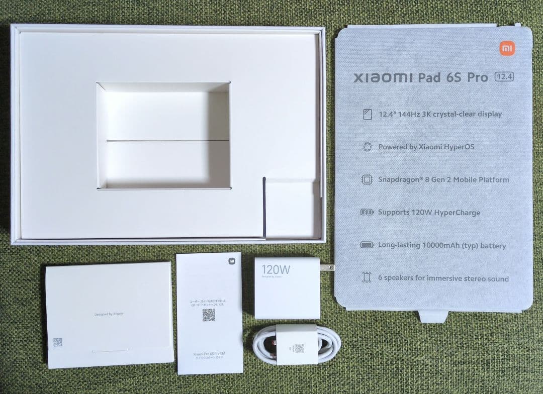Xiaomi Pad 6s Pro 12.4インチ 256GB　国内版