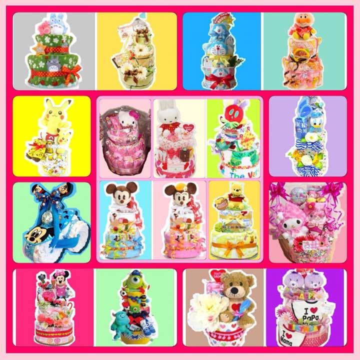 オーダーオムツケーキ♡細かな希望OK＆オムツサイズ選べる♡～ご予算に応じて制作～